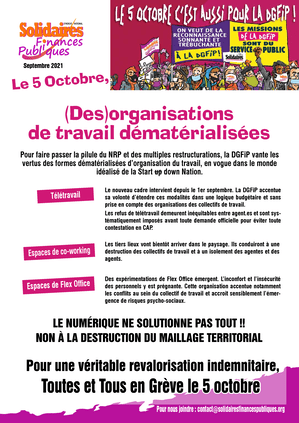 Tract : (Des)organisations de travail dématérialisées